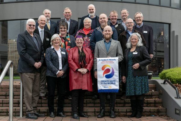 Group photo of Rotary Club of Hobart members